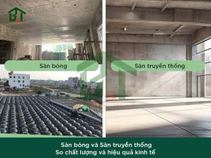 Sàn bóng và sàn bê tông truyền thống: Nên lựa chọn loại sàn nào?