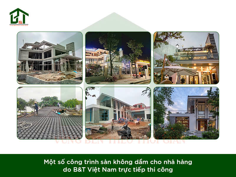 công trình sàn bóng cho nhà hàng